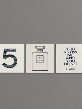 CHANEL No. 5 L’EAU 2016 Launch Temporary Tattoo Set of 3